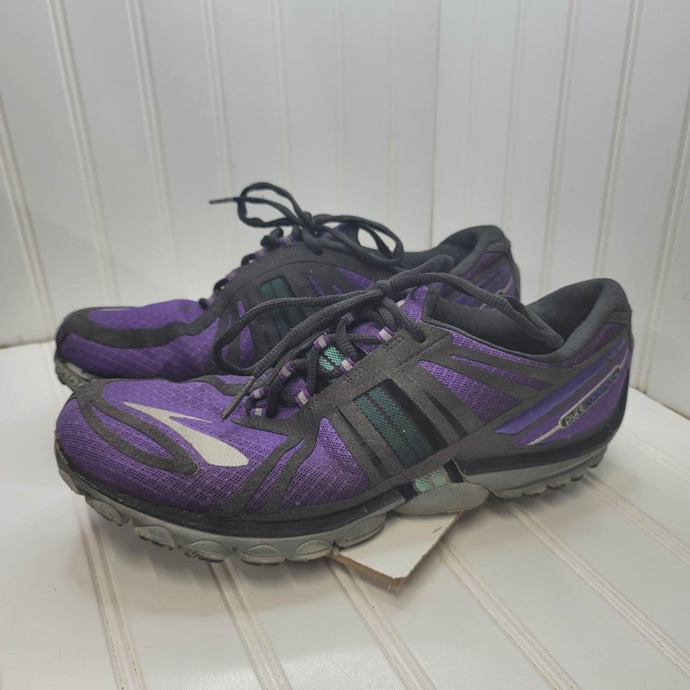 Brooks Pure Cadence 2 Shoes Womens 11 Purple Athletic Running 1201341B554